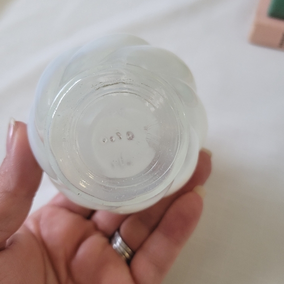 Vintage Fenton Devilbliss Perfume Bottle Opalescent Swirl Glass Art Deco - Picture 7 of 13